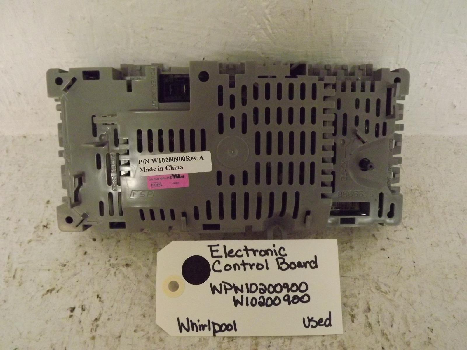 Whirlpool Washer WPW10200900 W10200900 Electronic Control Board Used Whirlpool Washer WPW10200900 W10200900 Electronic Control Board Used